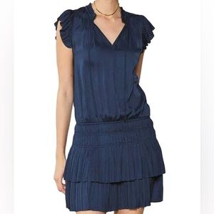 Current Air Black Ruffle Sleeve Blouse